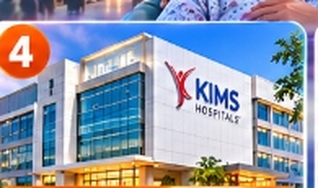 KIMS Hospitals Institute of Oncological Sciences building facade in Secunderabad Hyderabad