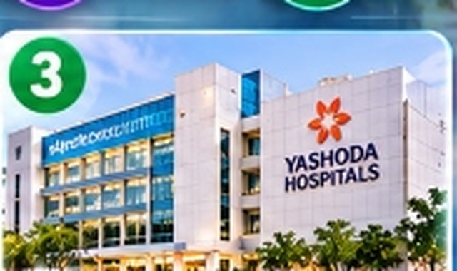 Yashoda Hospitals Somajiguda cancer care building facade Hyderabad