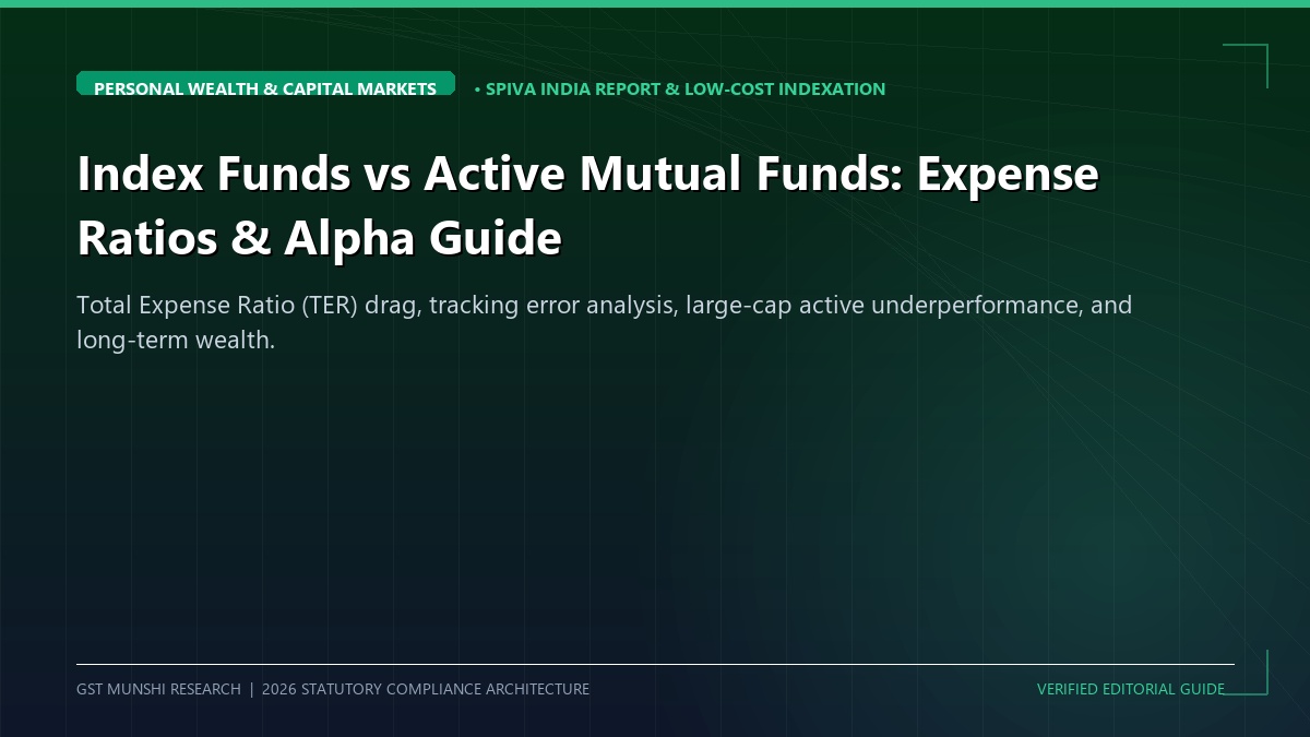 Index Funds vs Active Mutual Funds: Expense Ratio & Tracking Error Guide — Income Tax & Deductions