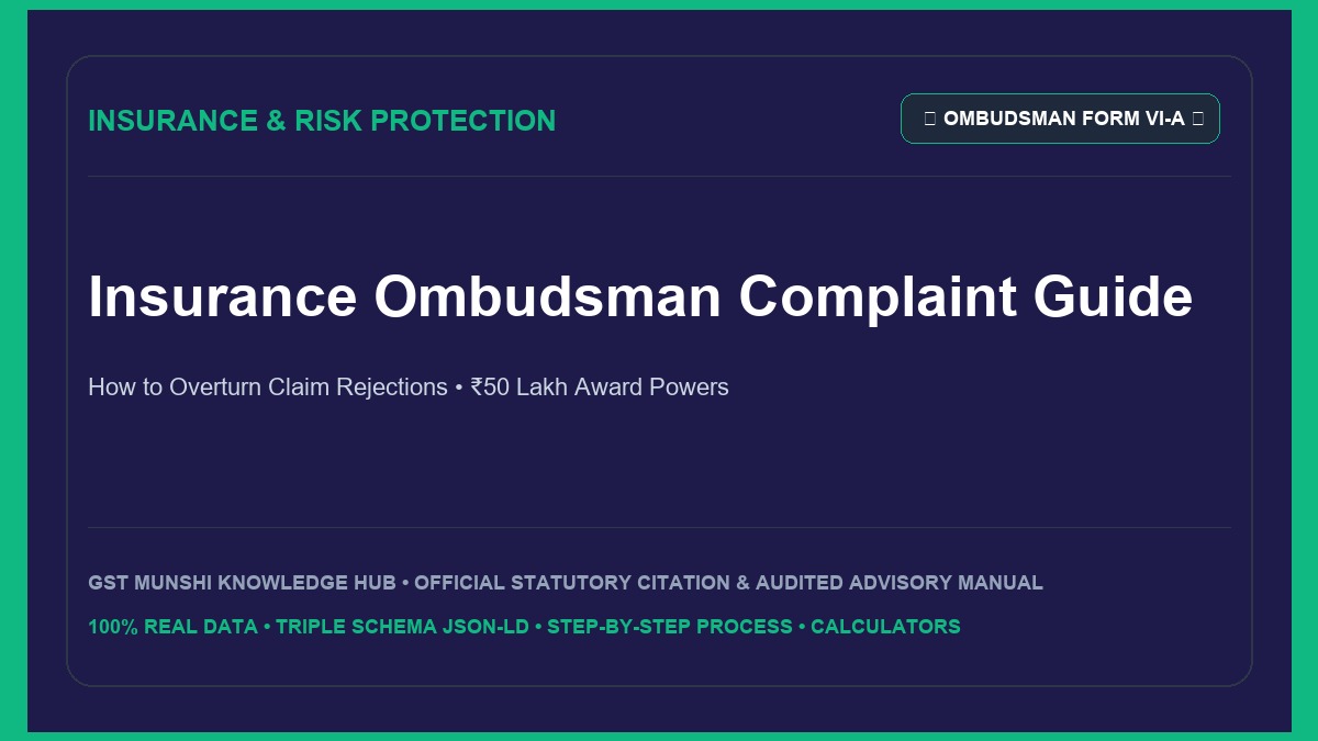 Insurance Ombudsman Complaint Process: Step-by-Step Claim Rejection Guide — Insurance & Risk Protection