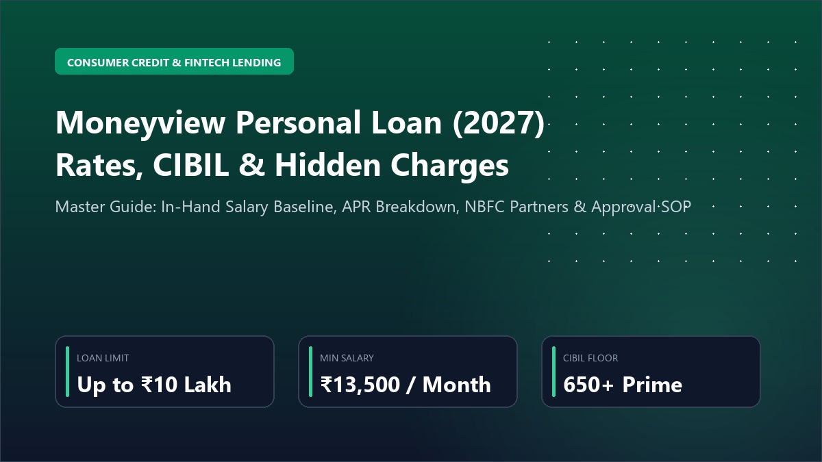 Moneyview Personal Loan (2027): Interest Rates, CIBIL Score Eligibility, Hidden Charges & Approval Guide — Banking & Payments