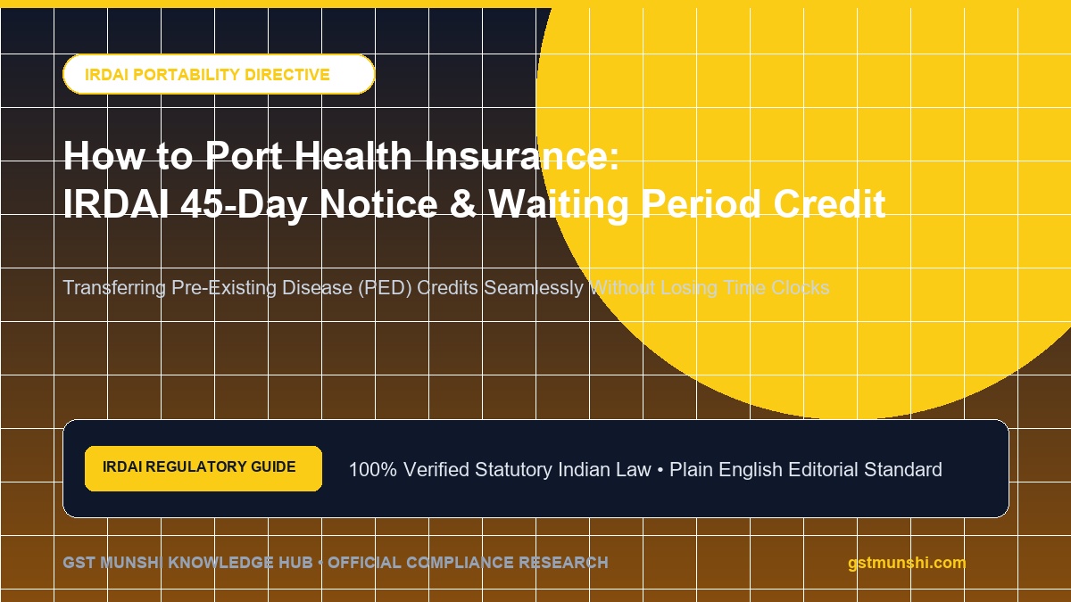 Health insurance portability workflow showing 45-day notice period and waiting period credit transfer