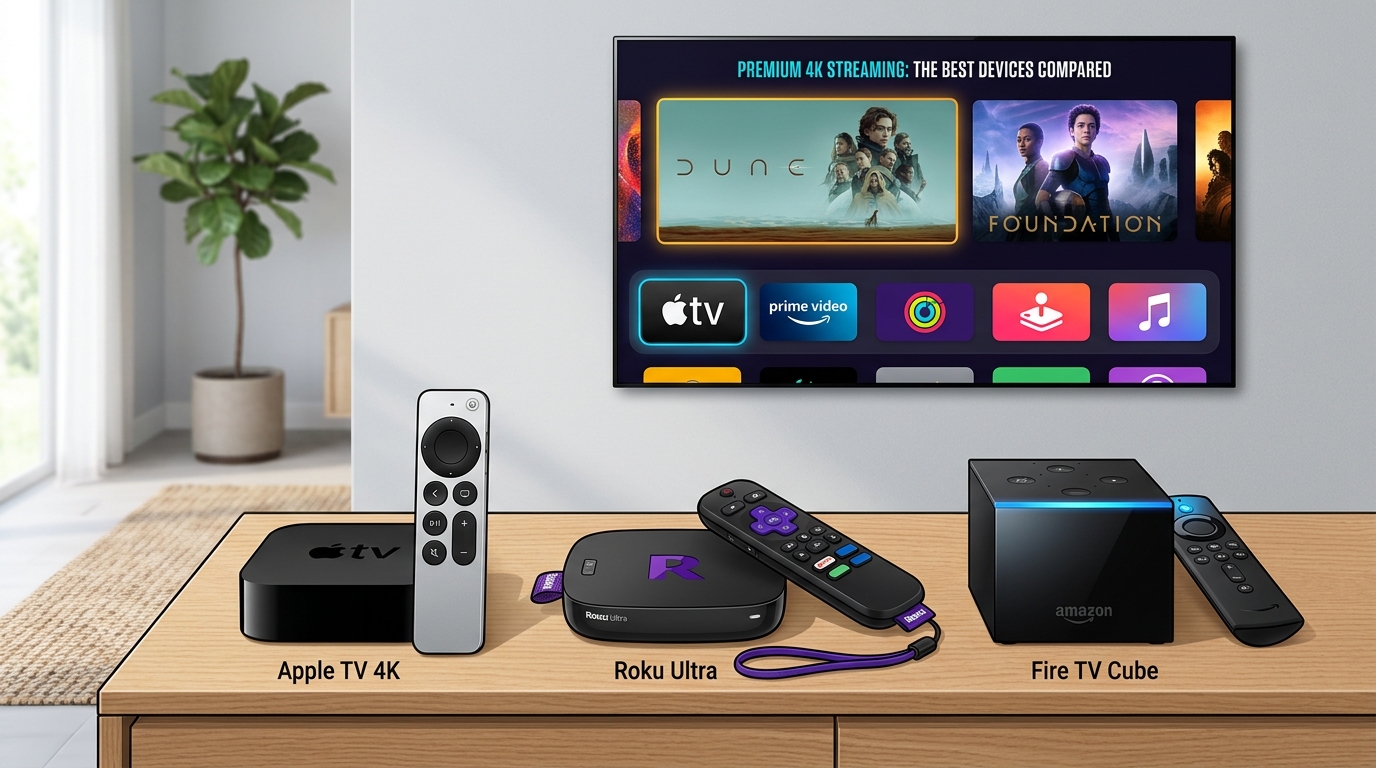 Apple TV 4K vs Roku Ultra vs Fire TV Cube 2027 Guide