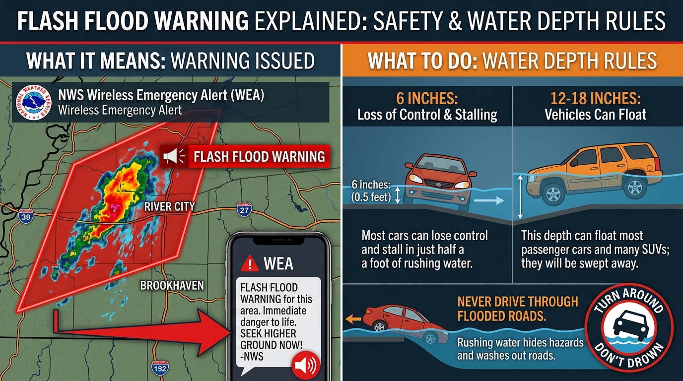 Flash Flood Warning: Meaning & Emergency Checklist